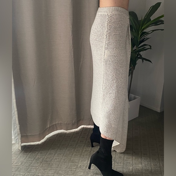 STELLA MCCARTNEY wool gray/white sweater long skirt size 44 (USA size 8-10) - Picture 5 of 11